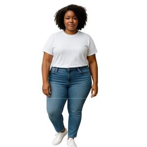 Kirkland Women's Jeans High Rise Stretch Blue Size 20 NWT